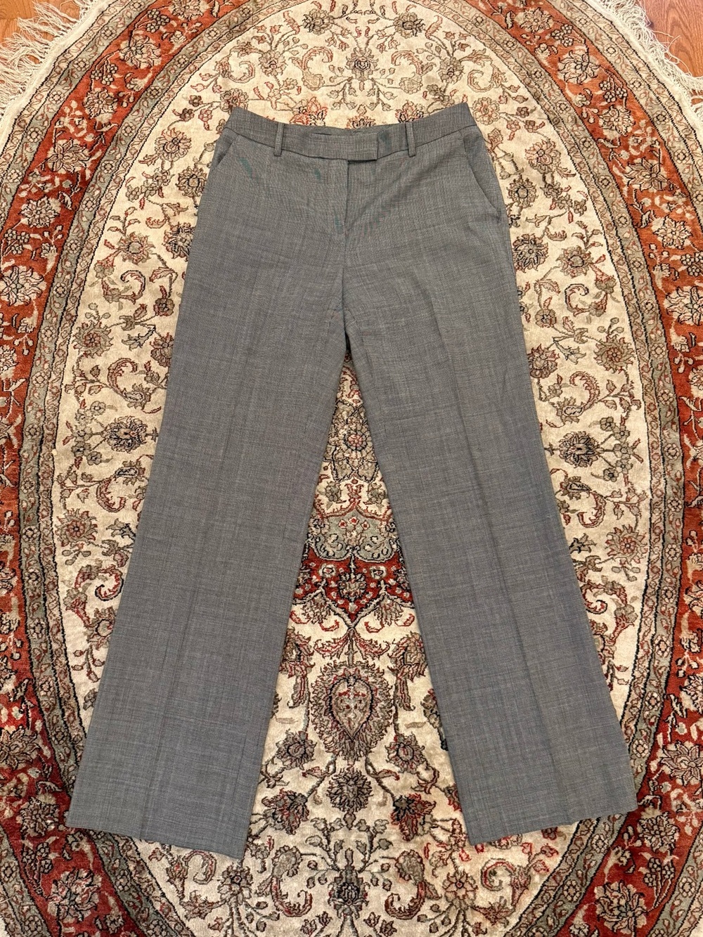 Brooks Brothers 100% wool Caroline fit gray dress pants